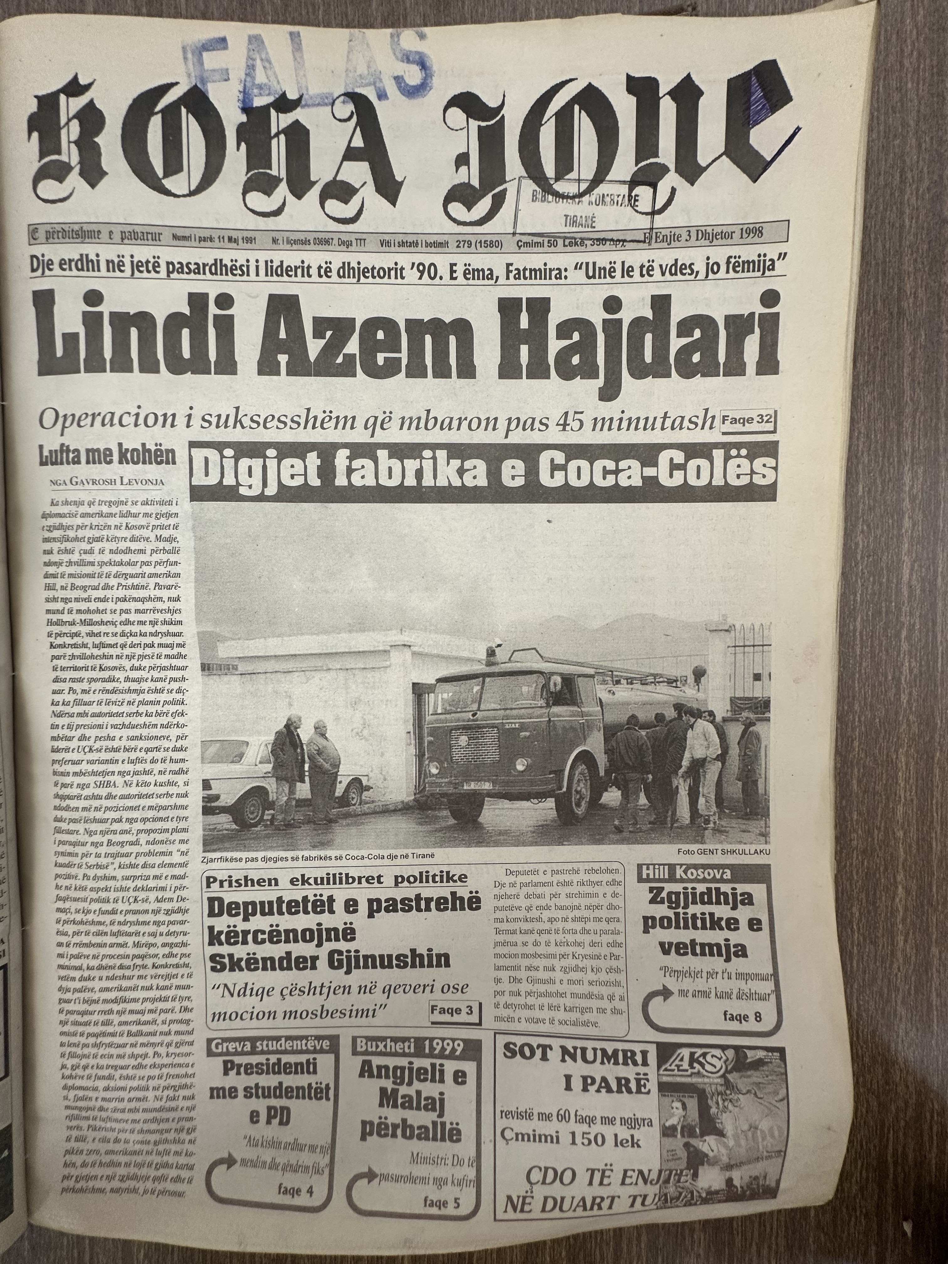 Koha Jonë 1998-12-03